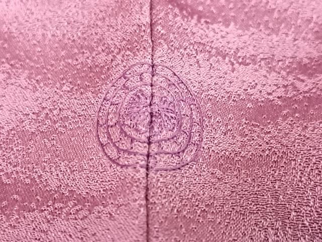 平和屋着物●訪問着　絞り　刺繍　草花文　金彩　正絹　逸品　AABK3221ph