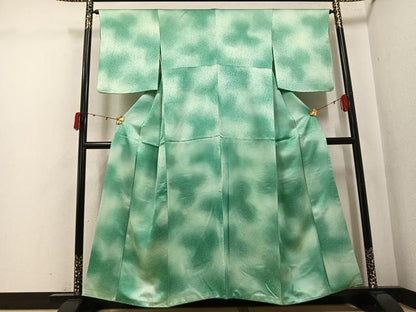 平和屋着物●上質な小紋　霞文　暈し染め　正絹　逸品　AABK3224ph
