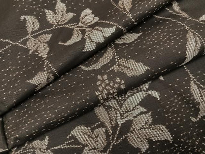 平和屋着物●本場大島紬　9マルキ　花唐草文　正絹　逸品　AABK3232ph