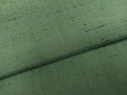 平和屋着物●上質な紬　色無地　老竹色　正絹　逸品　AABK3238ph