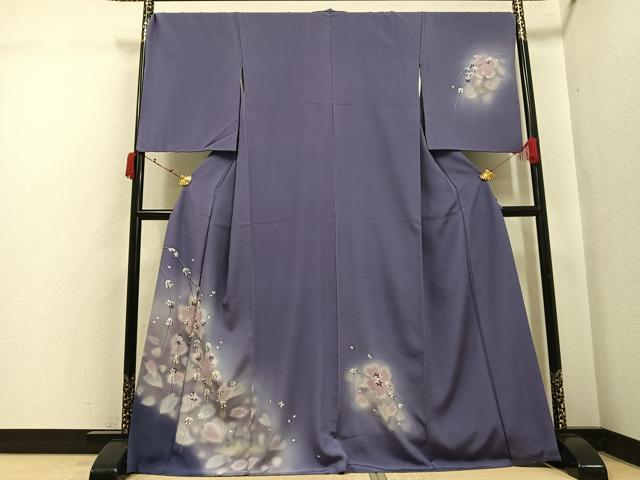 平和屋着物●訪問着　枝桜文　暈し染め　やまと誂製　正絹　逸品　AABK3239ph