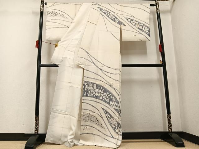 平和屋着物●日本工芸会正会員　絞りの小倉　辻が花の建亮　小倉建亮　訪問着　辻が花　高島屋扱い　正絹　逸品　AABK3244ph