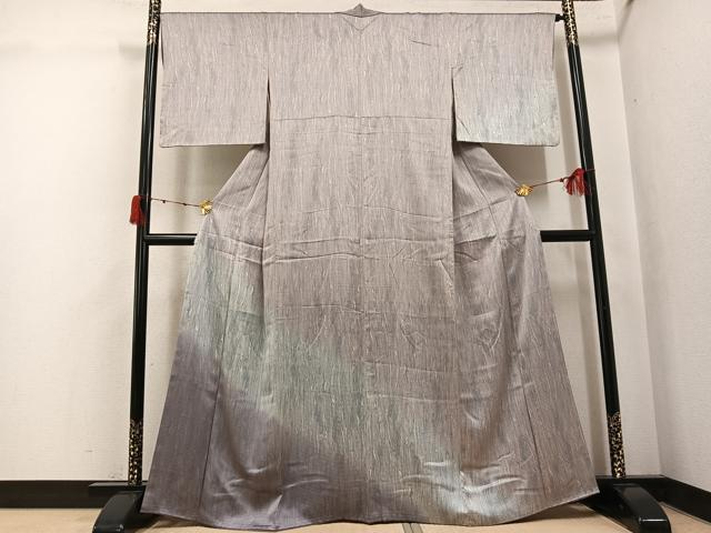 平和屋着物●訪問着　墨流し文様　暈し染め　正絹　逸品　AABK3249ph