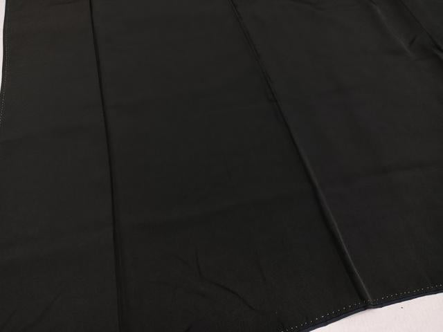 平和屋着物●男性　黒紋付・羽織セット　正絹　逸品　AABK3252ph