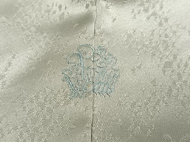 平和屋着物●銀座きしや　訪問着　駒刺繍　花唐草文　金糸　正絹　逸品　AABK3257ph