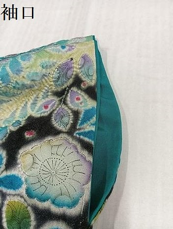 平和屋着物●豪華振袖　辻が花　絞り　暈し染め　銀通し地　正絹　逸品　AABK3258ph