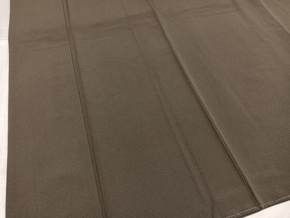 平和屋着物●上質な色無地　樺茶色　正絹　逸品　未使用　AABK3259ph