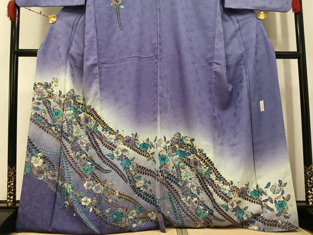 平和屋着物●訪問着　作家物　辻が花　正絹　逸品　AABK3261ph