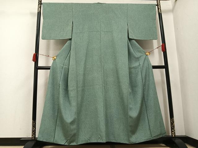 平和屋着物●上質な小紋　墨流し文様　さが美扱い　正絹　逸品　AABK3267ph