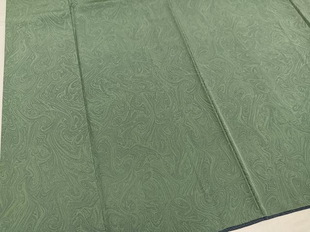 平和屋着物●上質な小紋　墨流し文様　さが美扱い　正絹　逸品　AABK3267ph