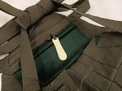 平和屋着物●男性　行灯袴　幾何学文様　正絹　逸品　AABK3272ph