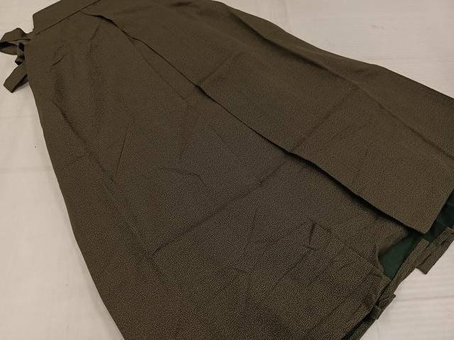 平和屋着物●男性　行灯袴　幾何学文様　正絹　逸品　AABK3272ph