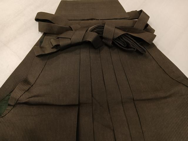 平和屋着物●男性　行灯袴　縞　正絹　逸品　AABK3275ph