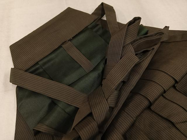 平和屋着物●男性　行灯袴　縞　正絹　逸品　AABK3275ph