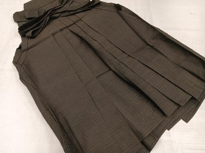 平和屋着物●男性　行灯袴　横段文　正絹　逸品　AABK3278ph