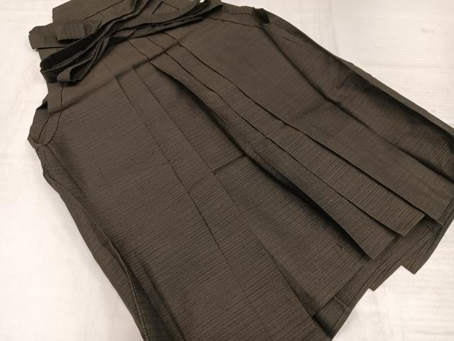平和屋着物●男性　行灯袴　横段文　正絹　逸品　AABK3278ph