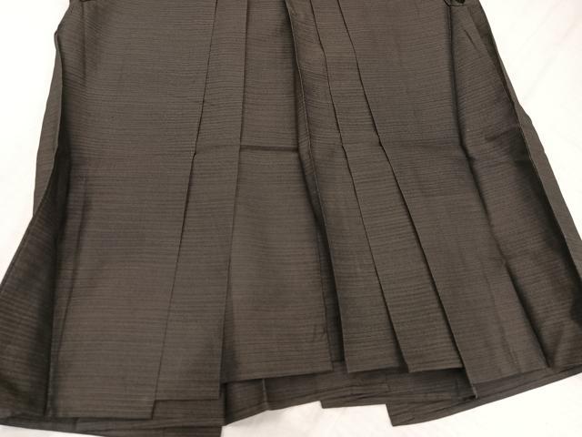 平和屋着物●男性　行灯袴　横段文　正絹　逸品　AABK3278ph