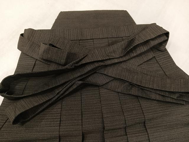平和屋着物●男性　行灯袴　横段文　正絹　逸品　AABK3278ph