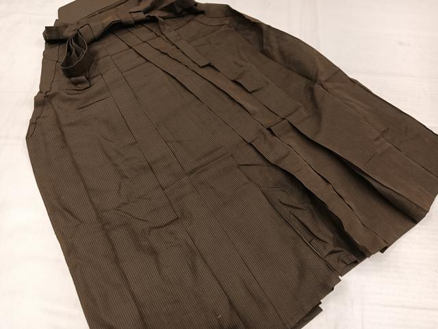 平和屋着物●男性　行灯袴　縞　正絹　逸品　AABK3279ph