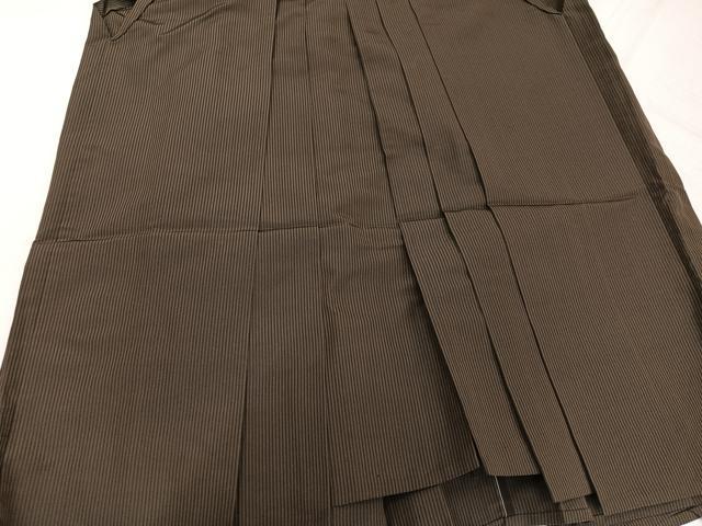 平和屋着物●男性　行灯袴　縞　正絹　逸品　AABK3281ph