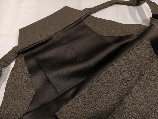 平和屋着物●男性　行灯袴　幾何学文様　正絹　逸品　AABK3282ph