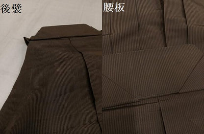 平和屋着物●男性　行灯袴　縞　正絹　逸品　未使用　AABK3283ph