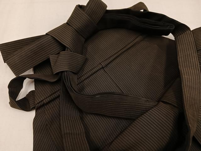平和屋着物●男性　行灯袴　縞　正絹　逸品　未使用　AABK3283ph