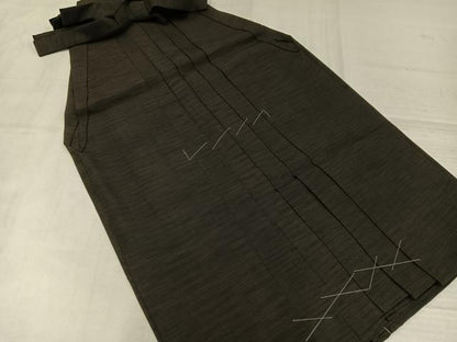 平和屋着物●男性　行灯袴　横段文　正絹　逸品　AABK3284ph