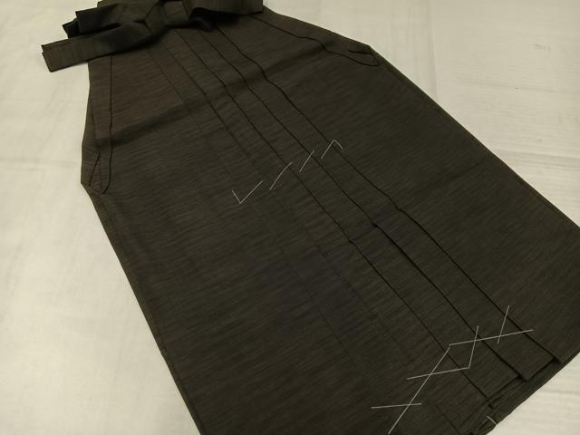 平和屋着物●男性　行灯袴　横段文　正絹　逸品　AABK3284ph