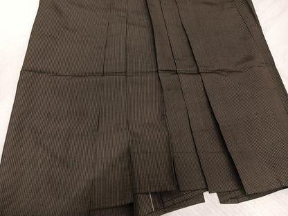 平和屋着物●男性　行灯袴　縞　正絹　逸品　AABK3285ph