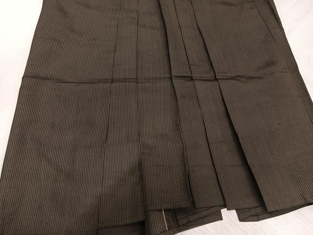 平和屋着物●男性　行灯袴　縞　正絹　逸品　AABK3285ph