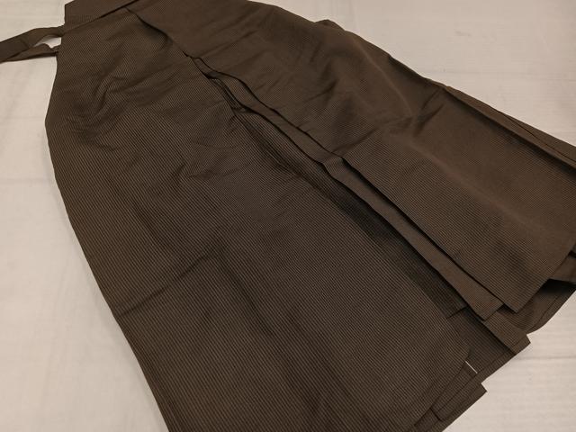 平和屋着物●男性　行灯袴　縞　正絹　逸品　AABK3285ph