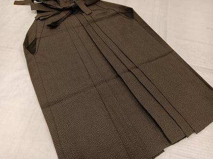 平和屋着物●男性　行灯袴　幾何学文様　正絹　逸品　AABK3286ph