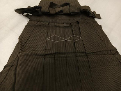 平和屋着物●男性　行灯袴　縞　正絹　逸品　未使用　AABK3287ph