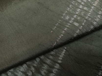 平和屋着物●本場縞大島紬　杢目絞り　斜縞　正絹　逸品　未使用　AABK3297ph