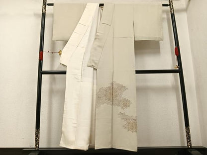 平和屋着物●豪華色留袖　総刺繍　中国三大刺繍　汕頭刺繍　スワトウ刺繍　花尽くし　正絹　逸品　AABK3298ph