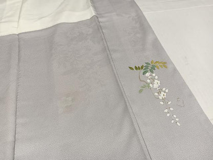 平和屋着物●訪問着　地紙花文　暈し染め　金彩　正絹　逸品　AABK3301ph