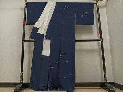平和屋着物●訪問着　総刺繍　宝尽くし　金糸　正絹　逸品　未使用　AABK3302ph