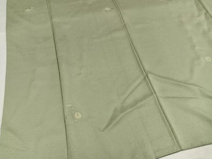 平和屋着物●本加賀友禅作家　柿本市郎監修　小紋　草花文　正絹　逸品　AABK3311ph