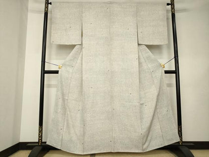 平和屋着物●上質な小紋　舞蝶文　正絹　逸品　AABK3321ck