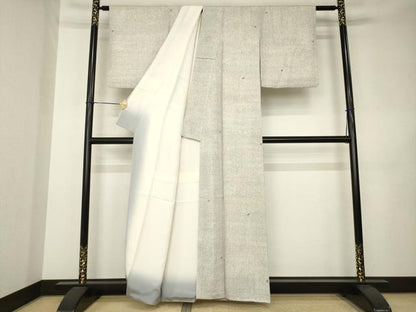 平和屋着物●上質な小紋　舞蝶文　正絹　逸品　AABK3321ck