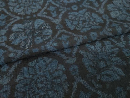 平和屋着物●上質な紬　花丸文　正絹　逸品　AABK3325ck