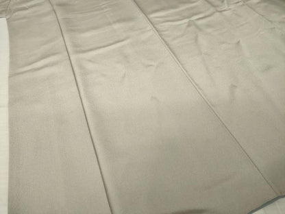 平和屋着物●上質な色無地　茶鼠色　正絹　逸品　AABK3335ck
