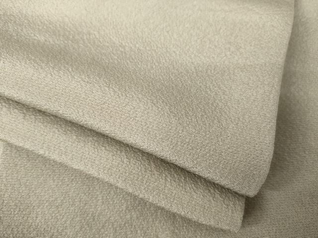 平和屋着物●上質な色無地　茶鼠色　正絹　逸品　AABK3335ck