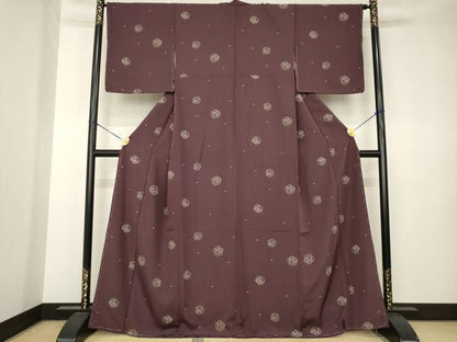 平和屋着物●上質な小紋　跳び兎　正絹　逸品　AABK3339ck