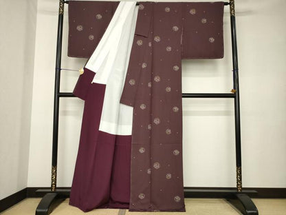 平和屋着物●上質な小紋　跳び兎　正絹　逸品　AABK3339ck