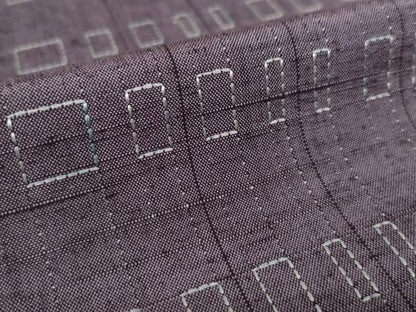 平和屋着物●上質な紬　刺繍　刺し子　間道　正絹　逸品　AABK3357ck