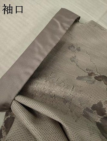 平和屋着物●本場大島紬　7マルキ　総絣　葡萄蔦の葉文　正絹　逸品　AABK3363ck