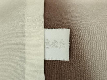 平和屋着物●上質な小紋　市松矢羽根文　金彩　反端付き　正絹　逸品　AABK3371ck