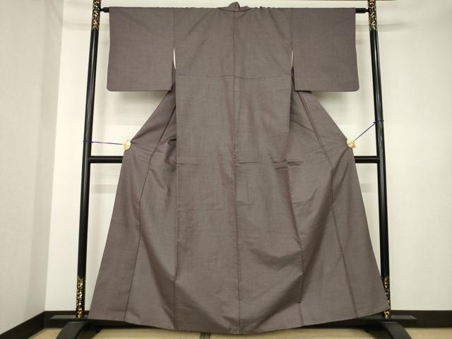 平和屋着物●上質な紬　80亀甲　総詰め　正絹　逸品　AABK3382ck